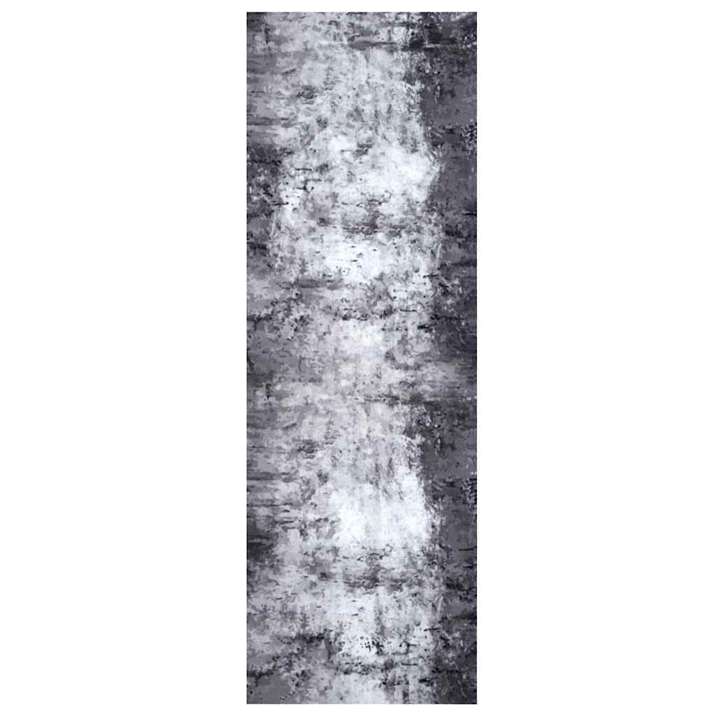 vidaXL Dywan kuchenny Szary 180 x 60 cm Aksamit
