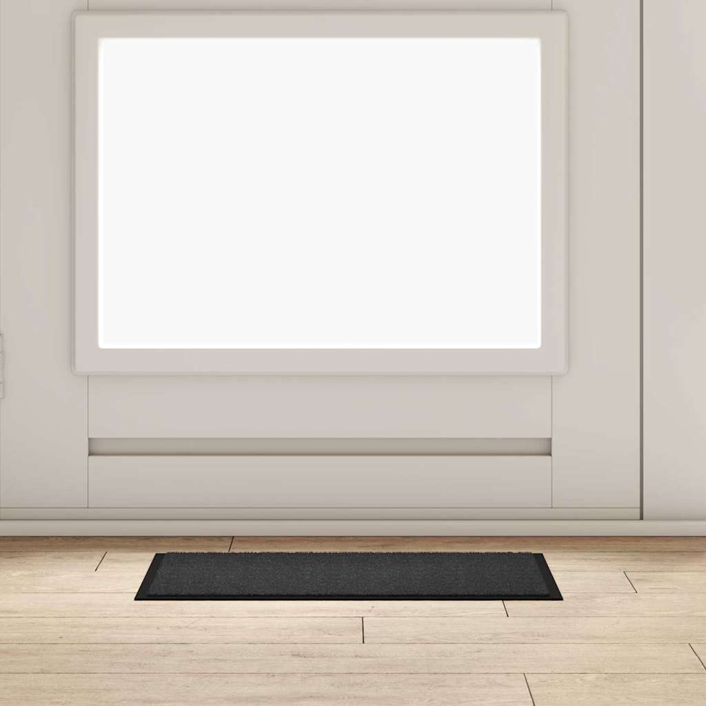 vidaXL Dywanik drzwiowy Antracyt 60 x 40 x 1.2 cm Tkanina Teddy
