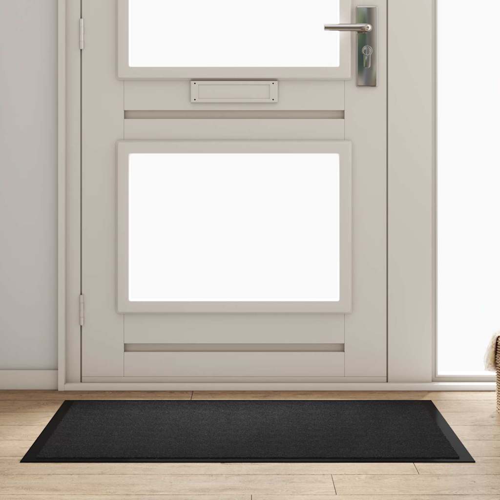 vidaXL Dywanik drzwiowy Antracyt 60 x 40 x 1.2 cm Tkanina Teddy