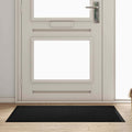 vidaXL Dywanik drzwiowy Czarny 60 x 40 x 1.2 cm Tkanina Teddy