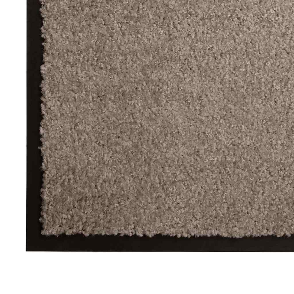 vidaXL Dywanik drzwiowy Beżowy 60 x 40 x 1.2 cm Tkanina Teddy