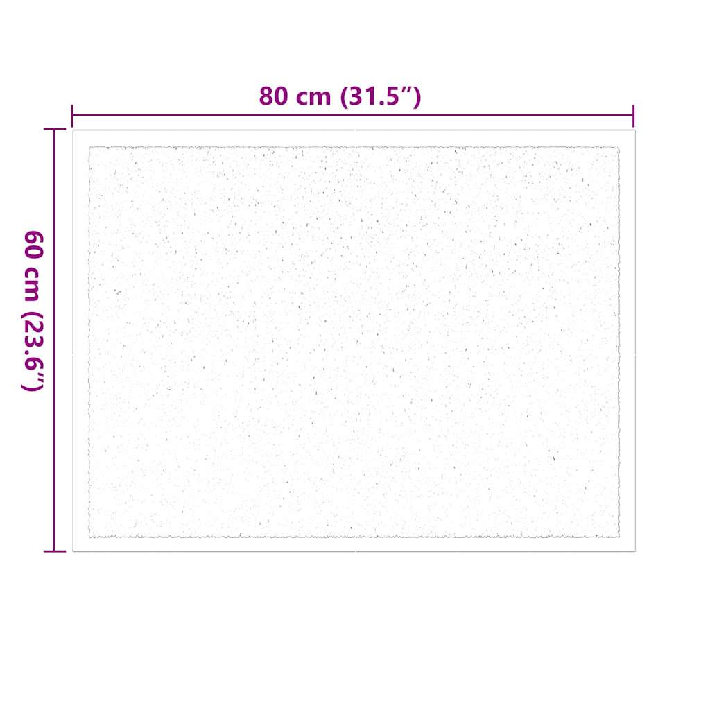 vidaXL Dywanik drzwiowy Beżowy 60 x 40 x 1.2 cm Tkanina Teddy