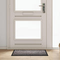 vidaXL Dywanik drzwiowy Jasnoszary 60 x 40 x 1.2 cm Tkanina Teddy