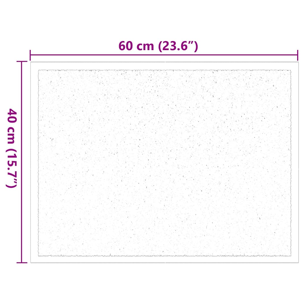 vidaXL Dywanik drzwiowy Bordowy 60 x 40 x 1.2 cm Tkanina Teddy
