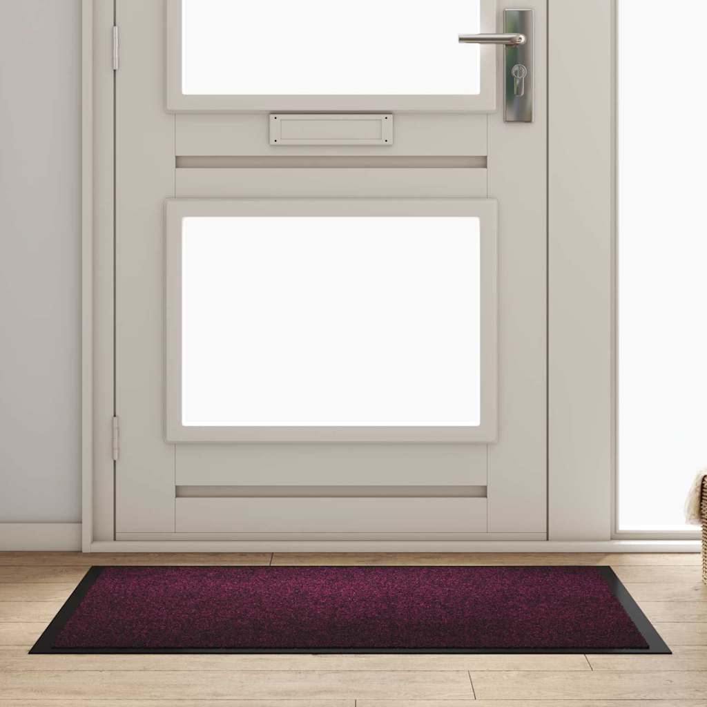 vidaXL Dywanik drzwiowy Bordowy 60 x 40 x 1.2 cm Tkanina Teddy