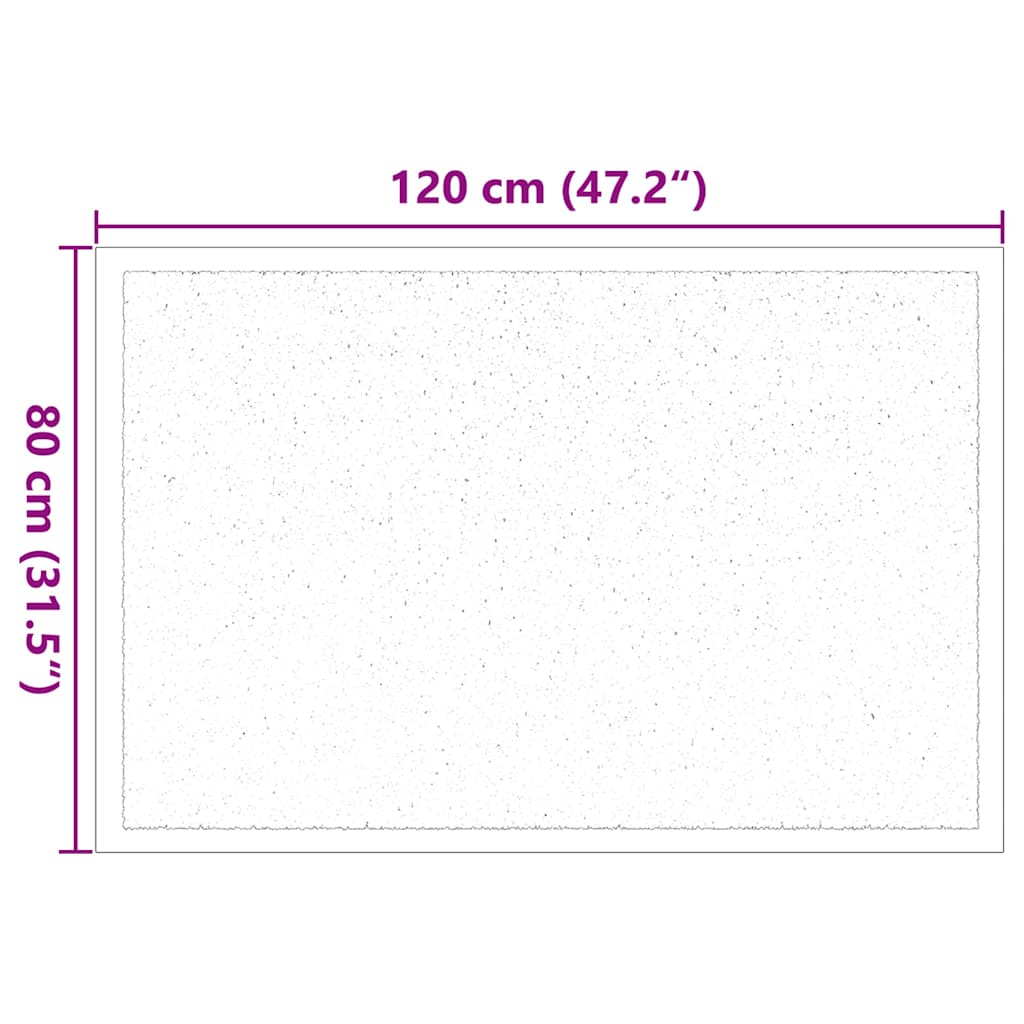 vidaXL Dywanik drzwiowy Bordowy 60 x 40 x 1.2 cm Tkanina Teddy