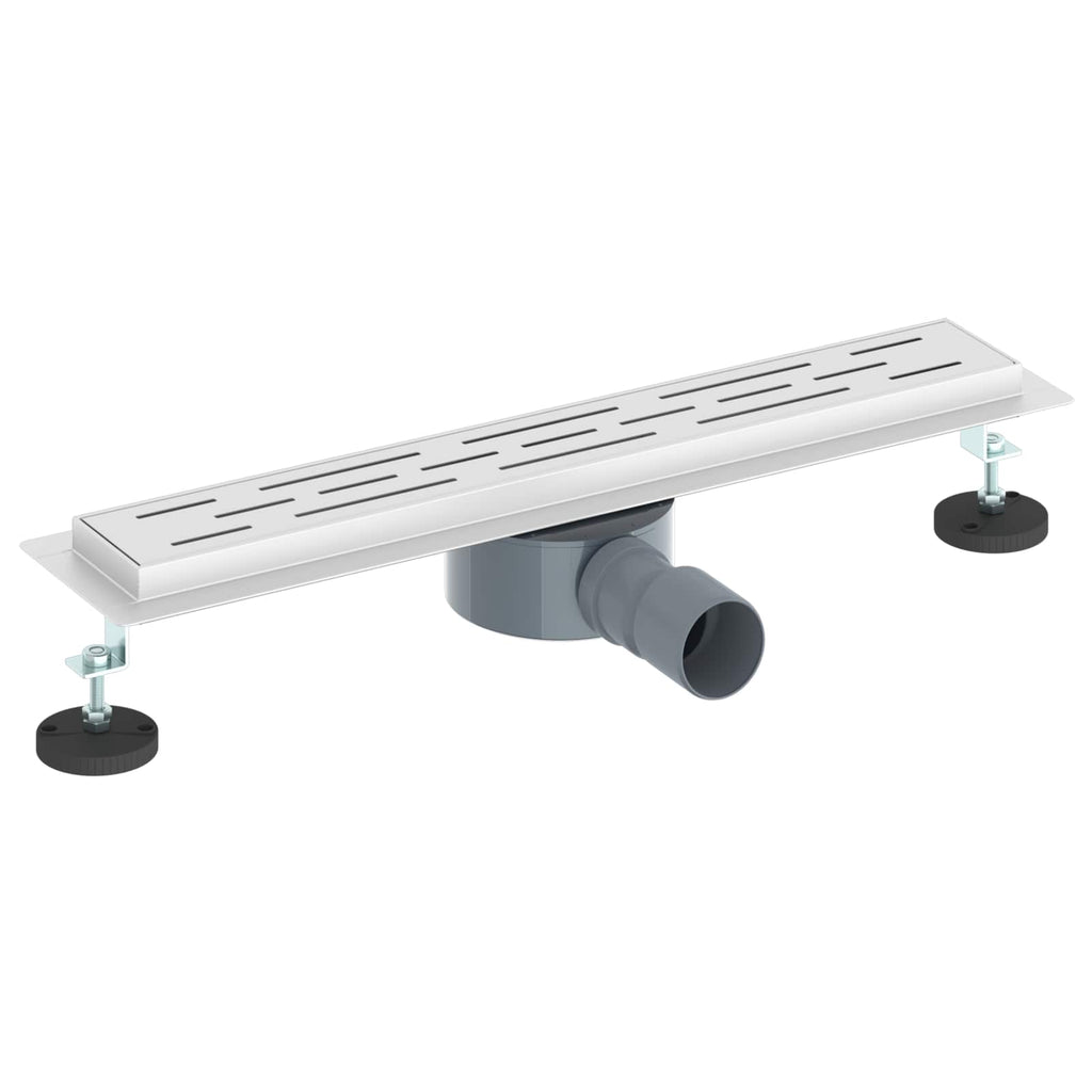 vidaXL Odpływ prysznicowy z szklaną pokrywą i syfonem 360° 50 cm