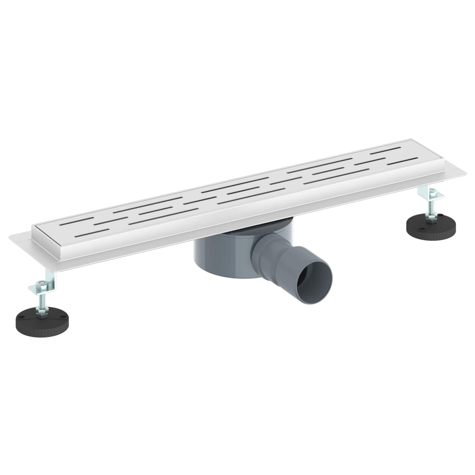 vidaXL Odpływ prysznicowy z szklaną pokrywą i syfonem 360° 50 cm