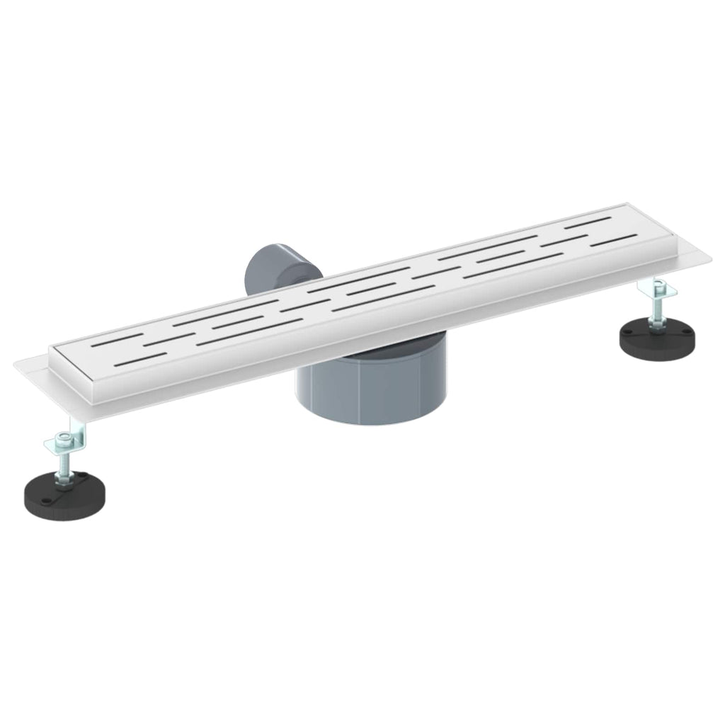 vidaXL Odpływ prysznicowy z szklaną pokrywą i syfonem 360° 50 cm