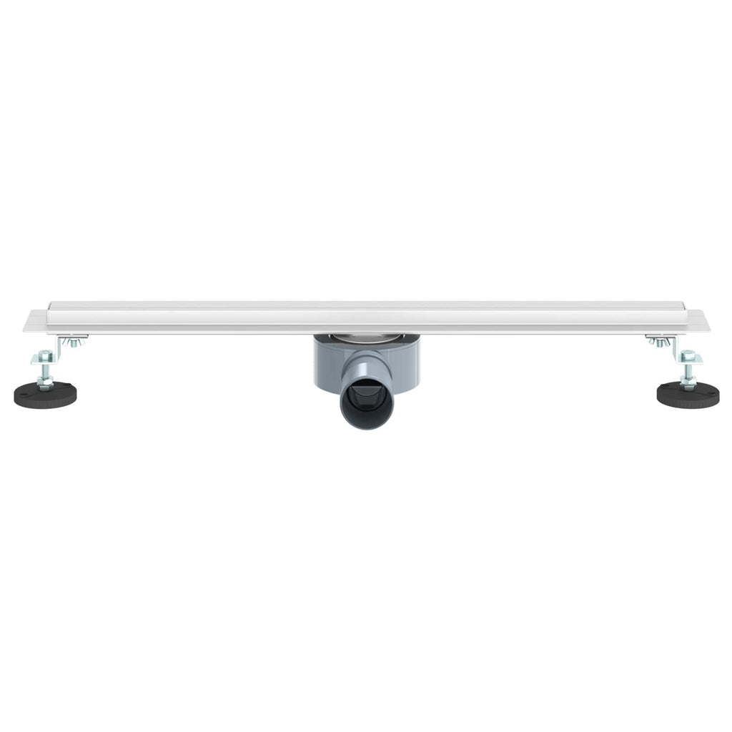 vidaXL 360° Odpływ prysznicowy z cienkim modelem Srebrny 60 cm