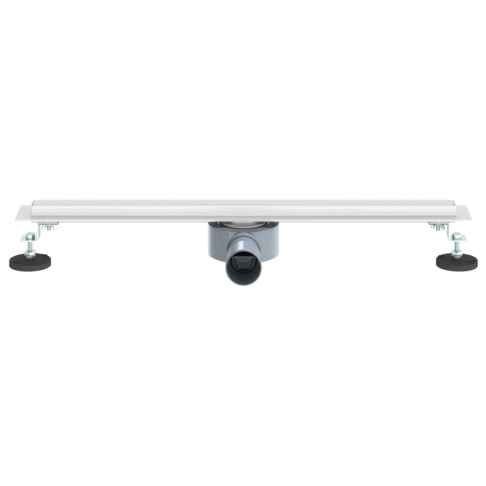 vidaXL 360° Odpływ prysznicowy z cienkim modelem Srebrny 60 cm