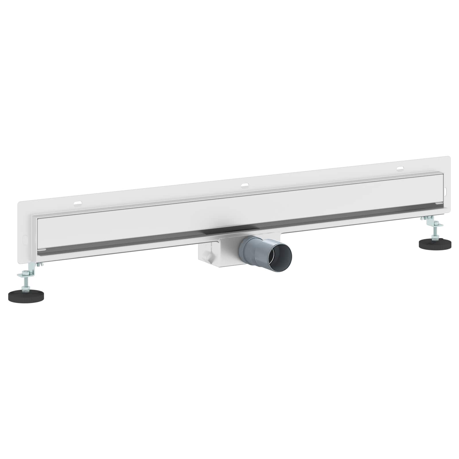 vidaXL Odpływ prysznicowy montowany na ścianie Srebrny 80 cm