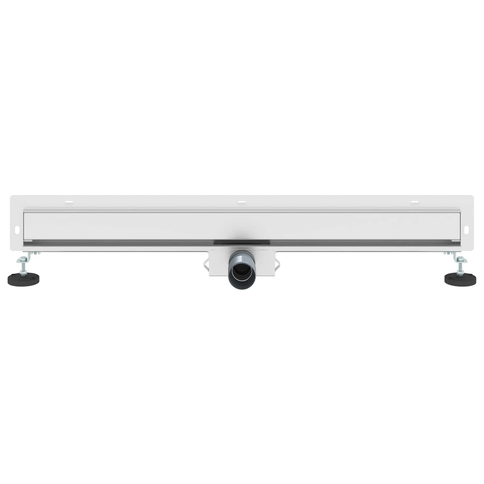 vidaXL Odpływ prysznicowy montowany na ścianie Srebrny 80 cm