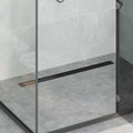 vidaXL 2 w 1 Odwodnienie prysznicowe Czarny 100 cm Stal nierdzewna 304
