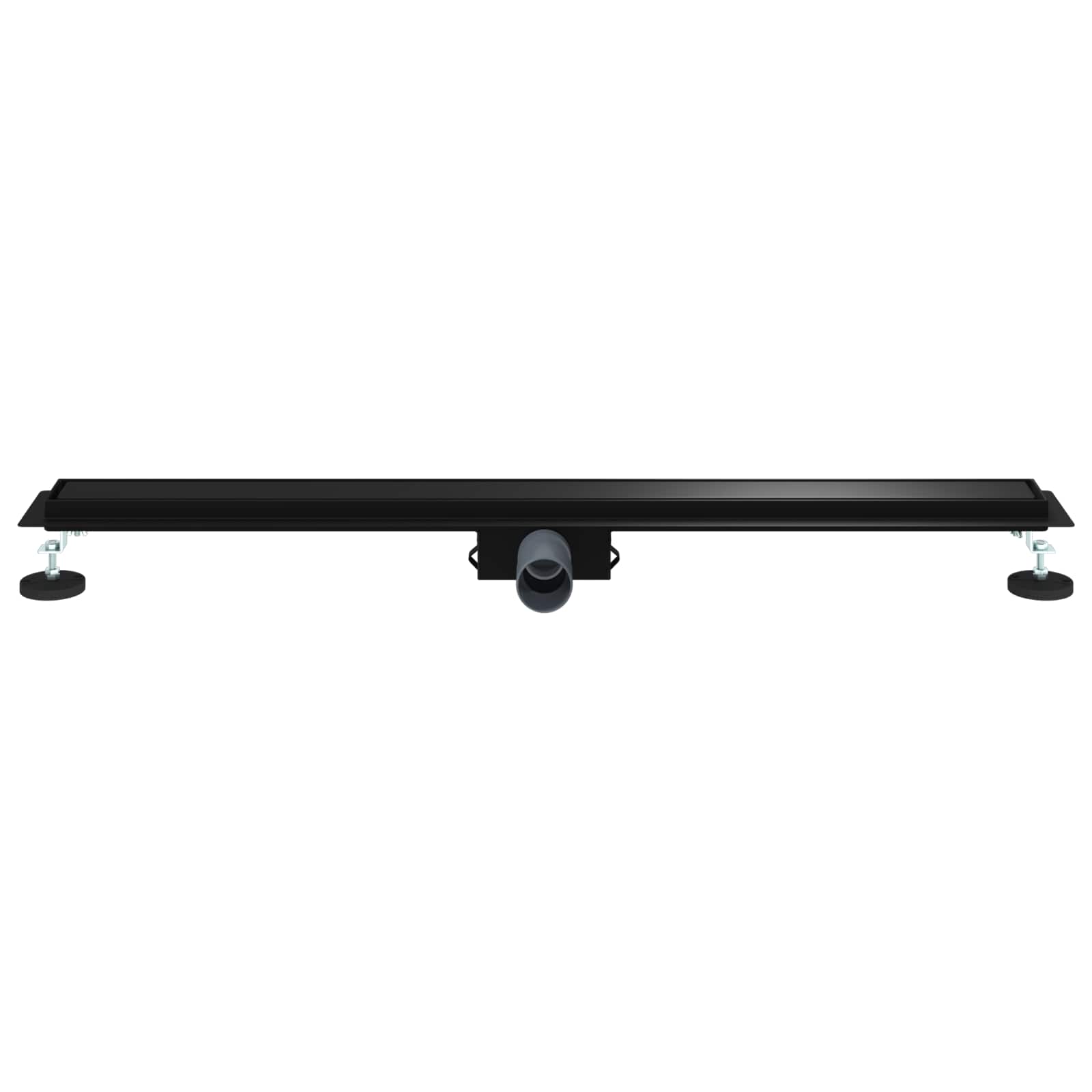 vidaXL 2 w 1 Odwodnienie prysznicowe Czarny 100 cm Stal nierdzewna 304