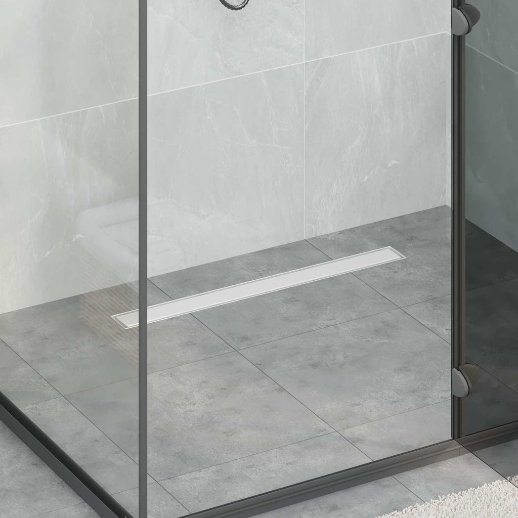 vidaXL Odpływ prysznicowy 2 w 1 z syfonem 360° Srebrny 70 cm