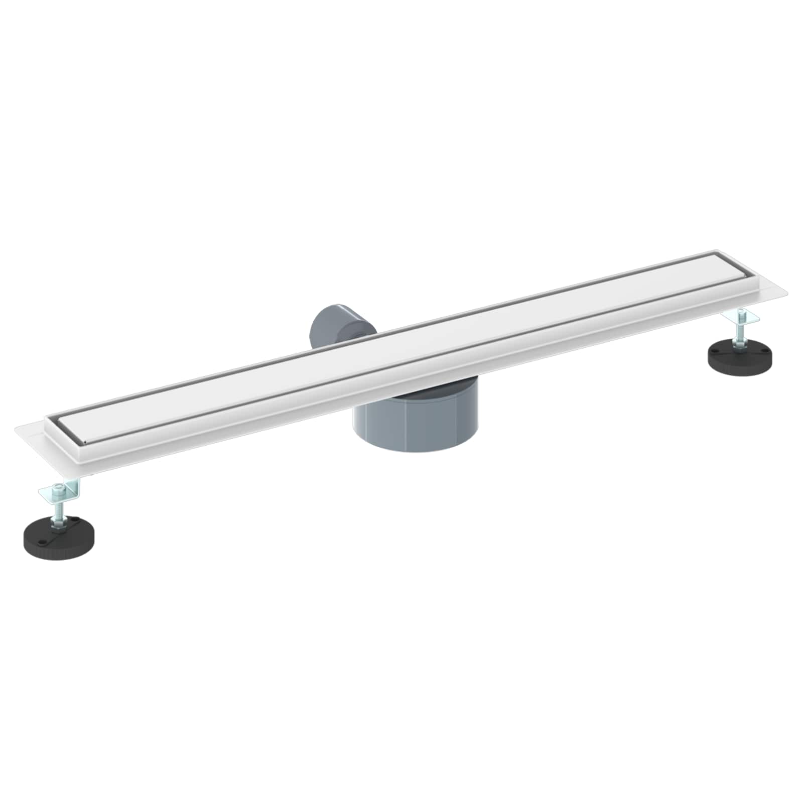 vidaXL Odpływ prysznicowy 2 w 1 z syfonem 360° Srebrny 70 cm
