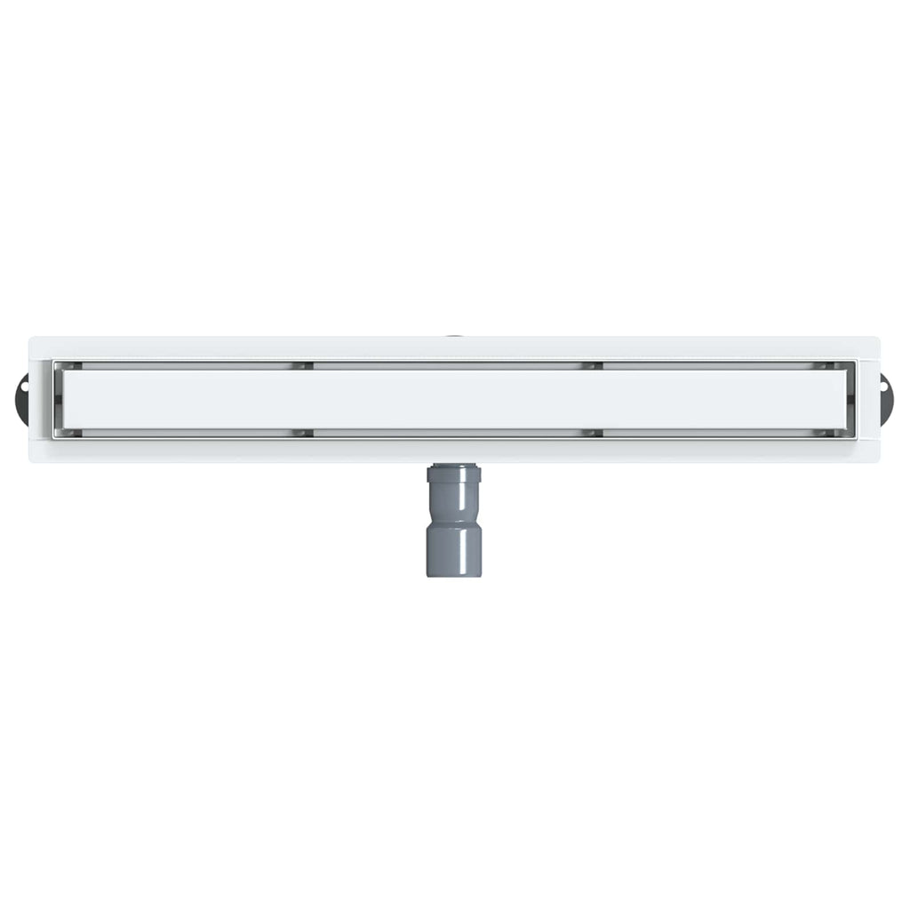vidaXL Odpływ prysznicowy 2 w 1 z syfonem 360° Srebrny 70 cm