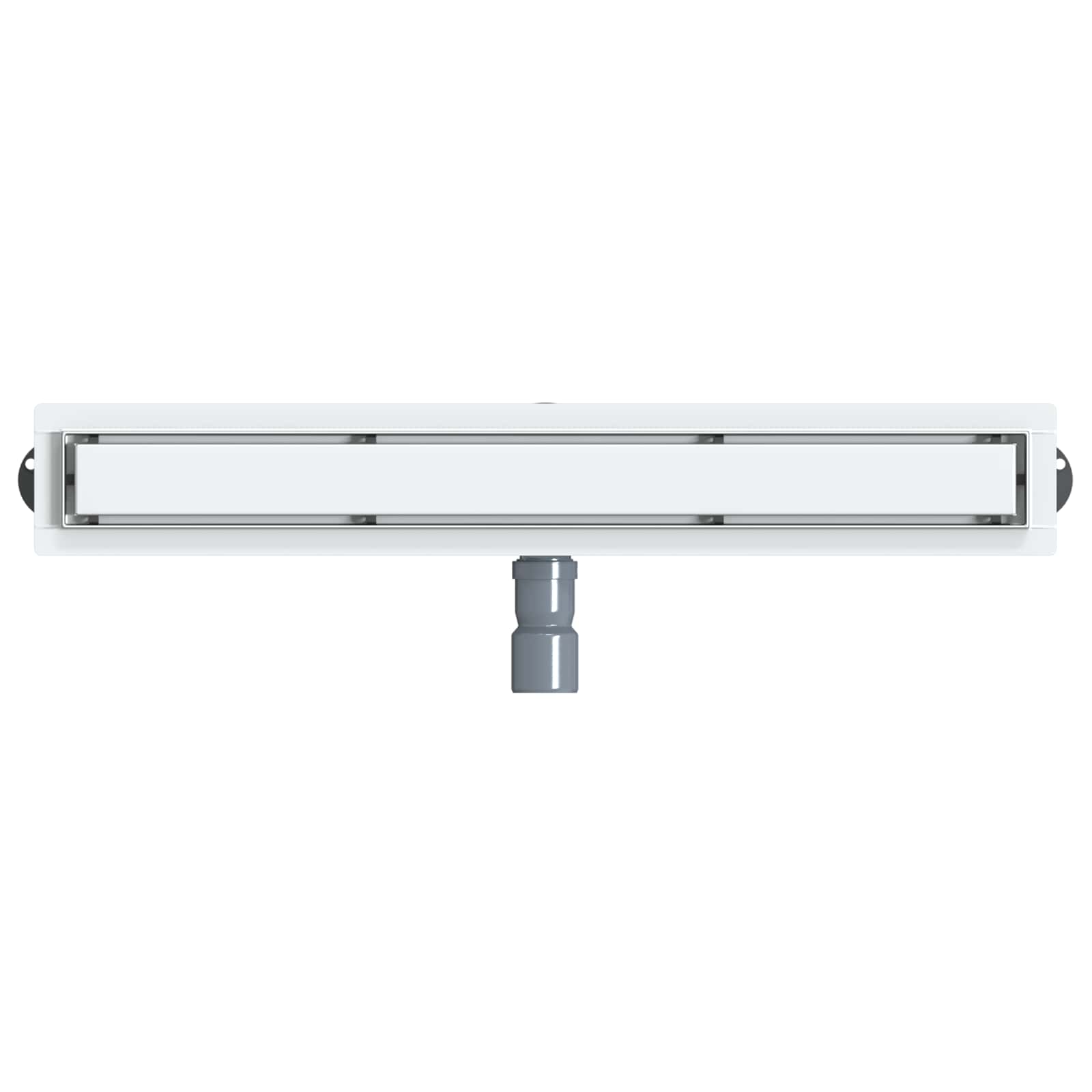 vidaXL Odpływ prysznicowy 2 w 1 z syfonem 360° Srebrny 70 cm