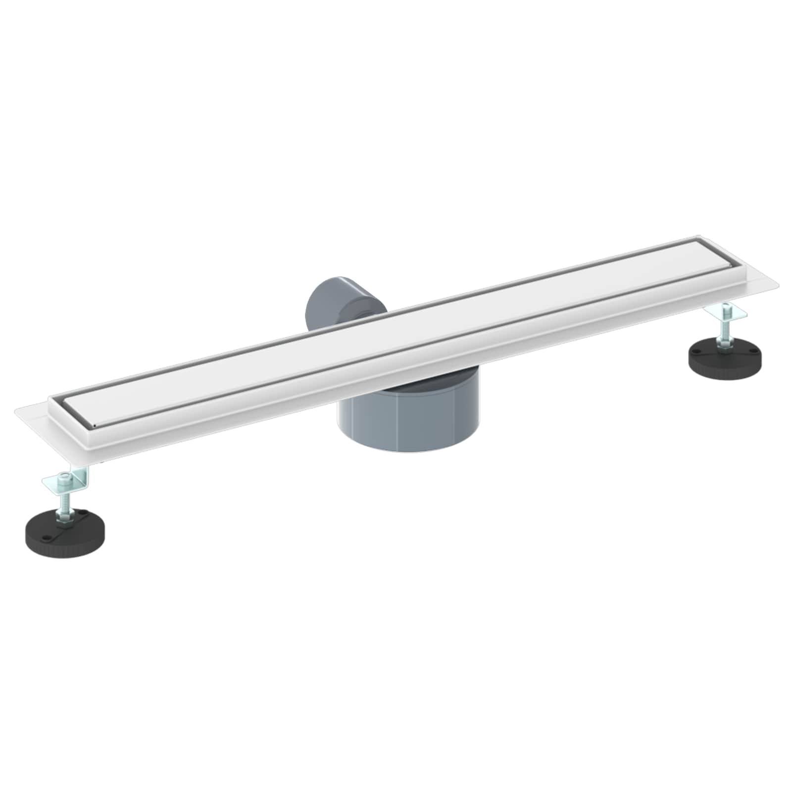 vidaXL Odpływ prysznicowy 2 w 1 z syfonem 360° Srebrny 60 cm