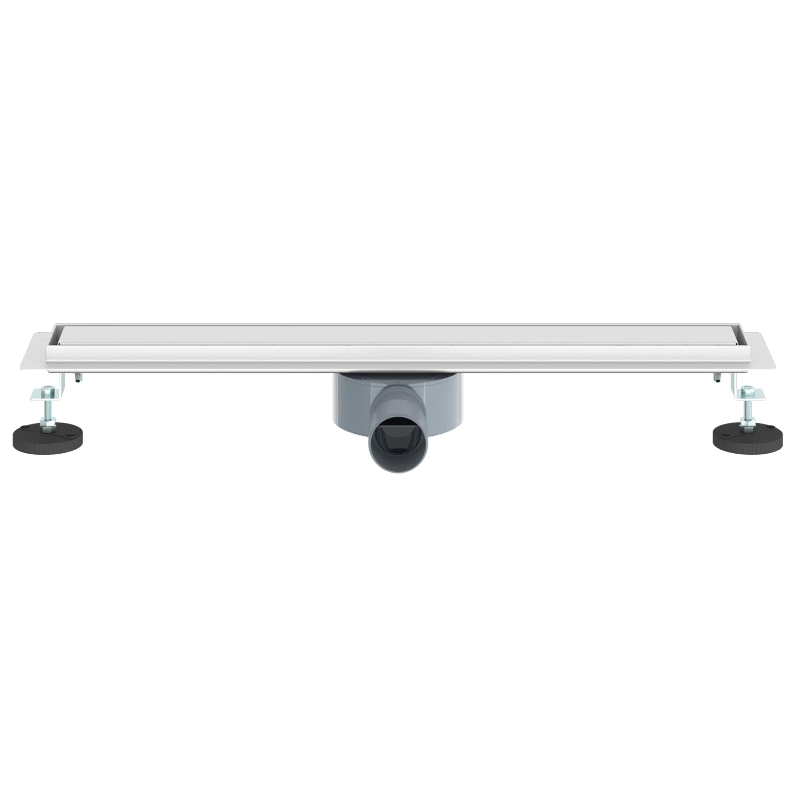 vidaXL Odpływ prysznicowy 2 w 1 z syfonem 360° Srebrny 60 cm