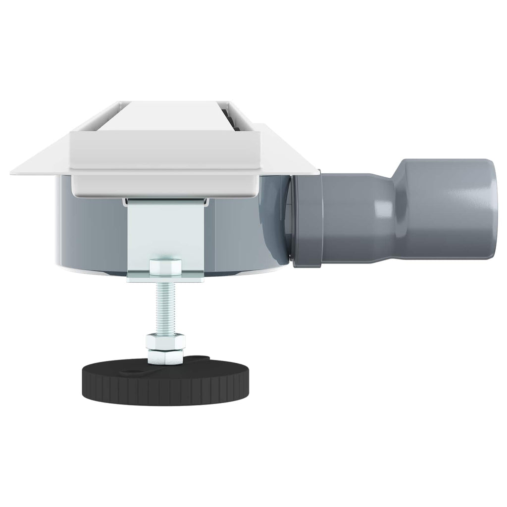 vidaXL Odpływ prysznicowy 2 w 1 z syfonem 360° Srebrny 60 cm