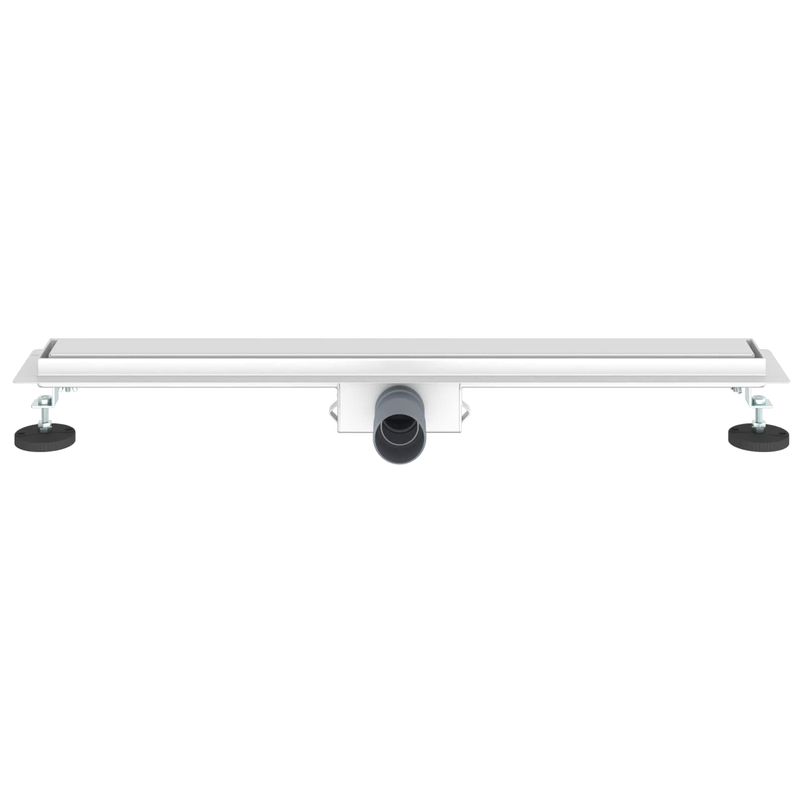 vidaXL 2 w 1 Odwodnienie prysznicowe Srebrny 80 cm Stal nierdzewna 304