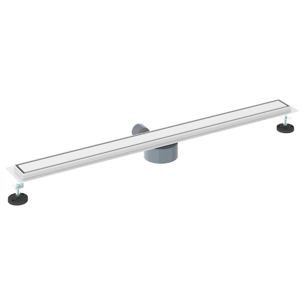 vidaXL Odpływ prysznicowy 2 w 1 z syfonem 360° Srebrny 100 cm