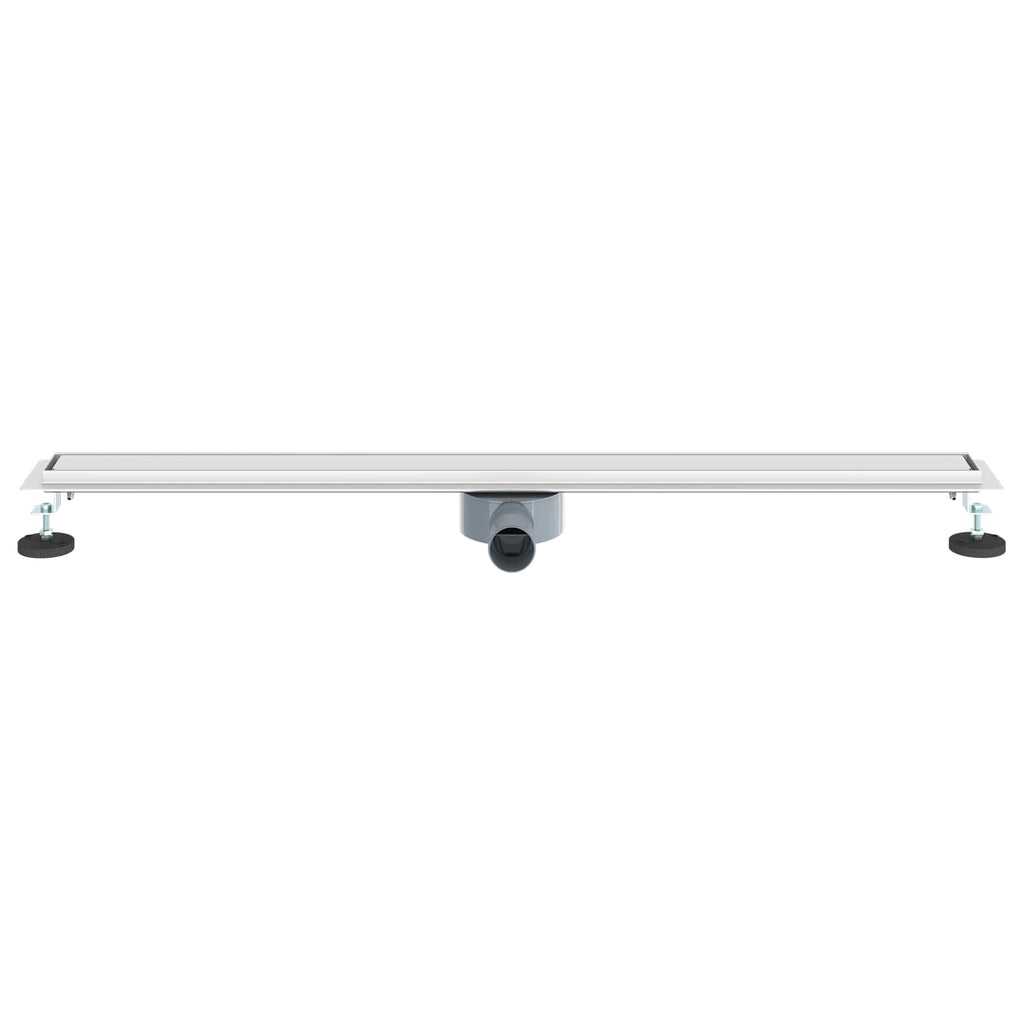 vidaXL Odpływ prysznicowy 2 w 1 z syfonem 360° Srebrny 100 cm