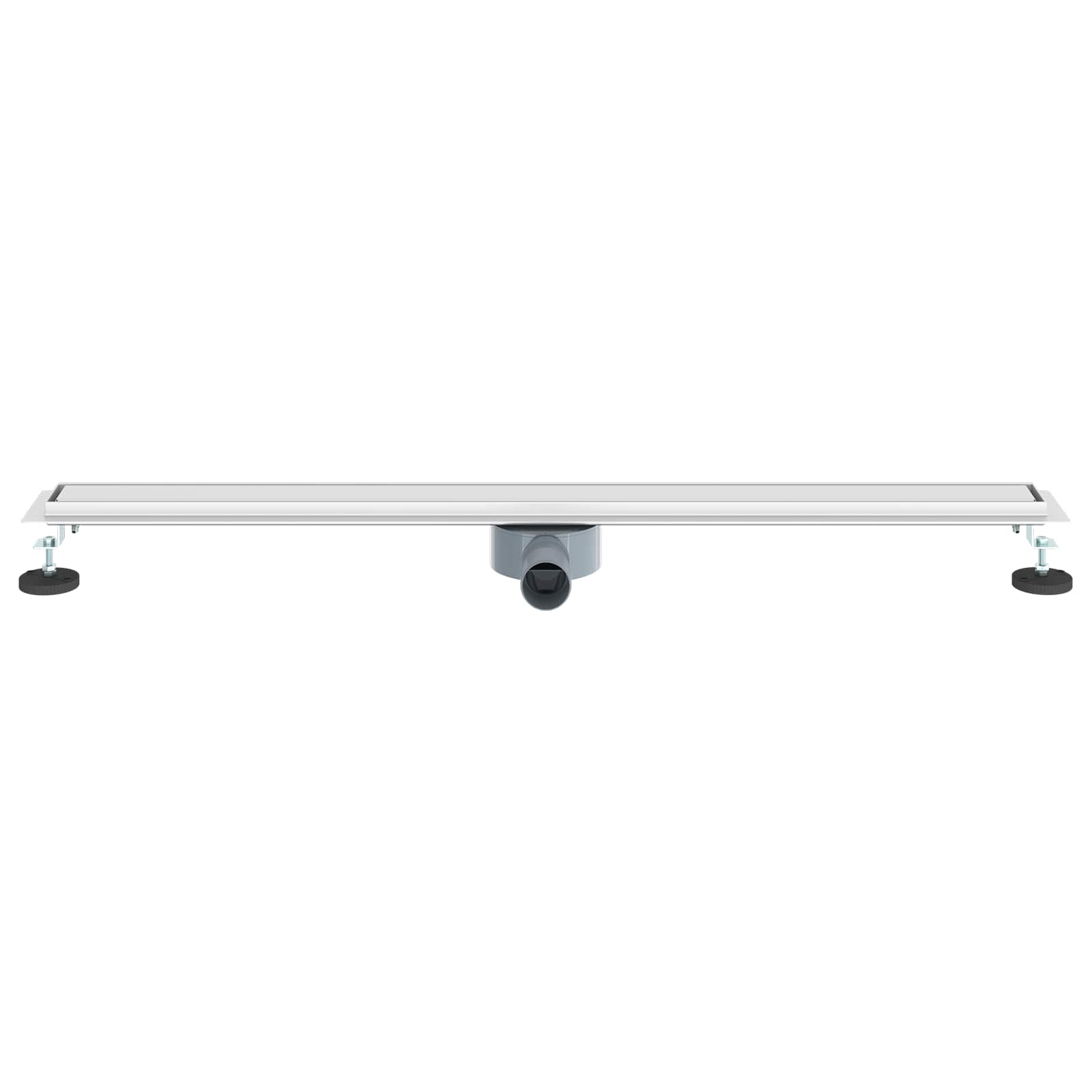 vidaXL Odpływ prysznicowy 2 w 1 z syfonem 360° Srebrny 100 cm