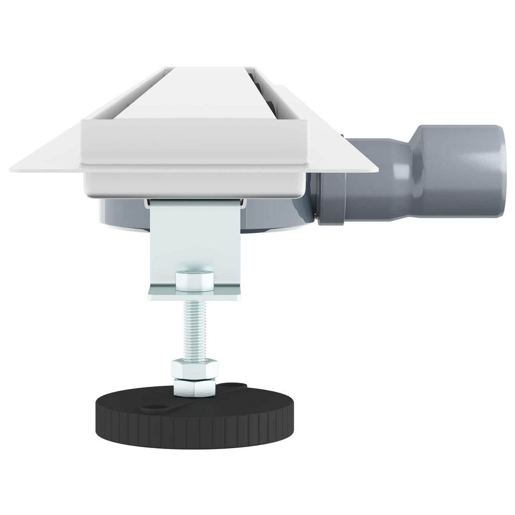 vidaXL Odpływ prysznicowy 2 w 1 z syfonem 360° Srebrny 100 cm