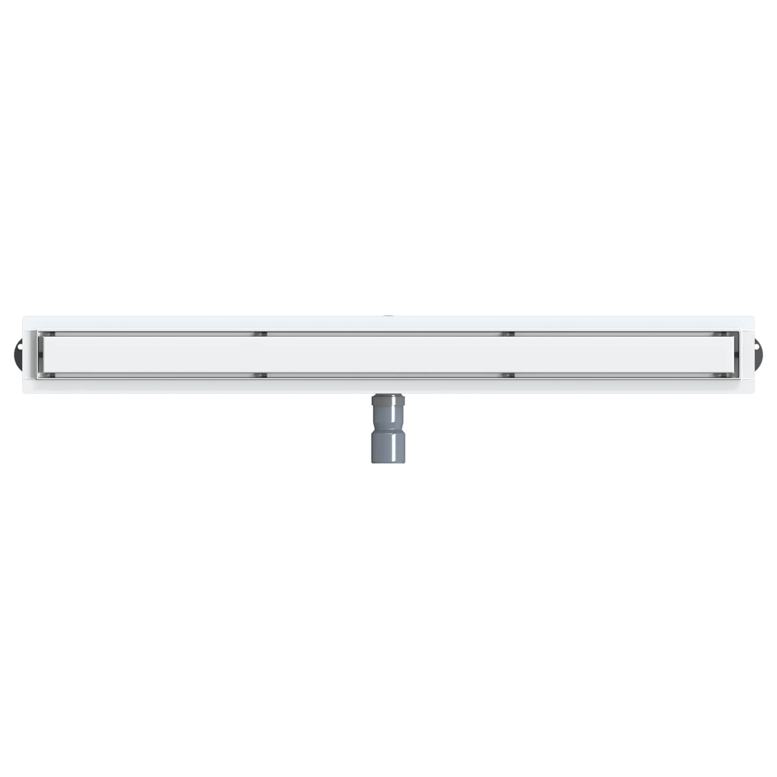vidaXL Odpływ prysznicowy 2 w 1 z syfonem 360° Srebrny 100 cm
