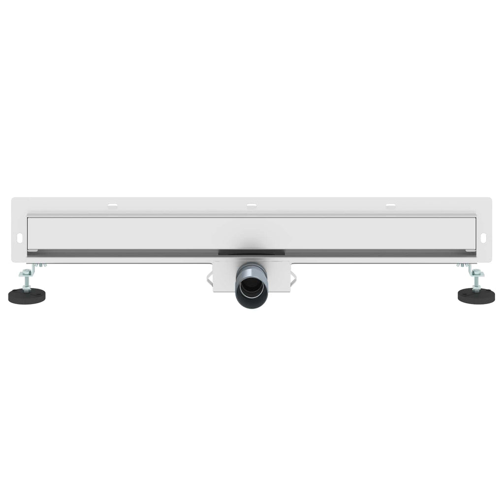 vidaXL Odpływ prysznicowy montowany na ścianie Srebrny 70 cm