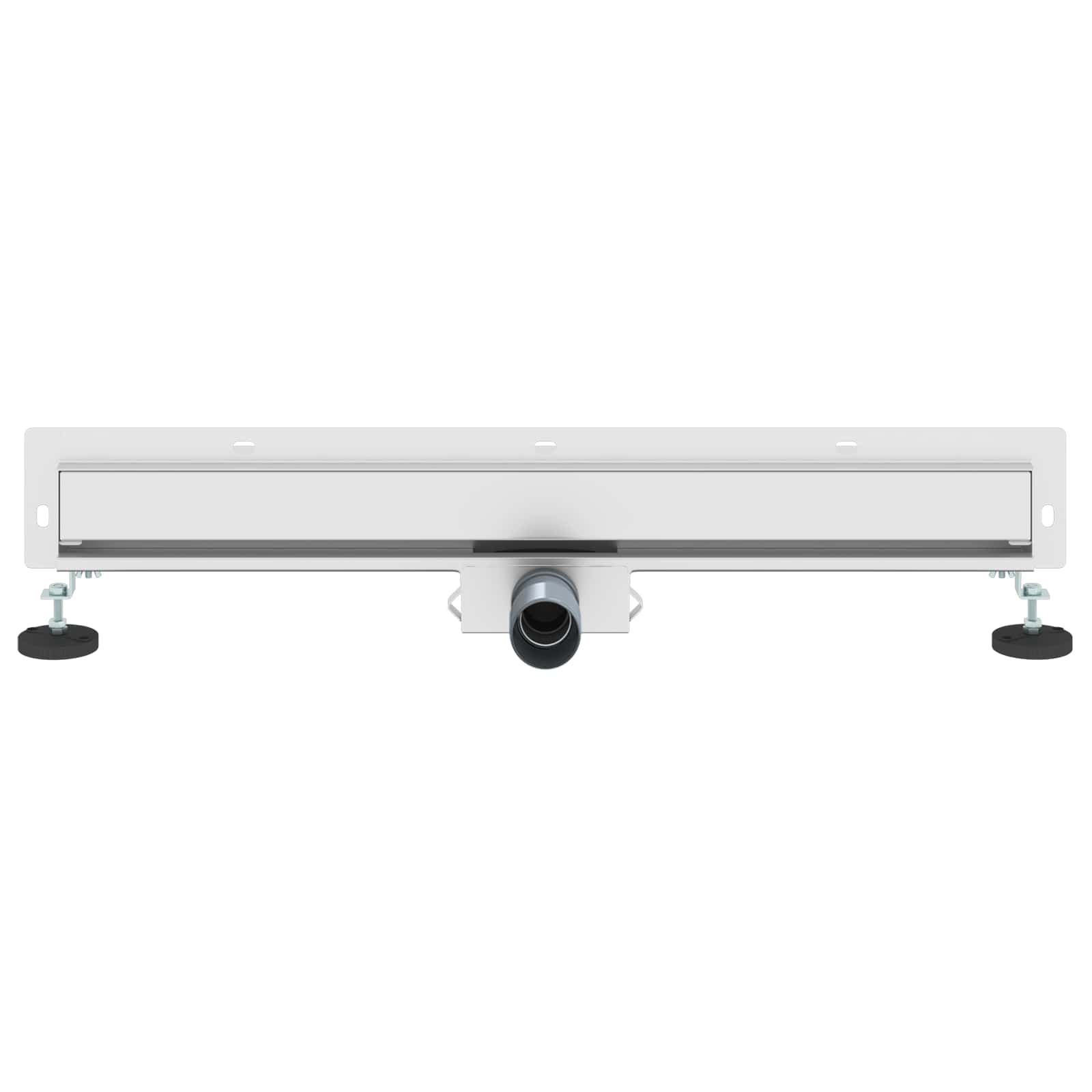 vidaXL Odpływ prysznicowy montowany na ścianie Srebrny 70 cm