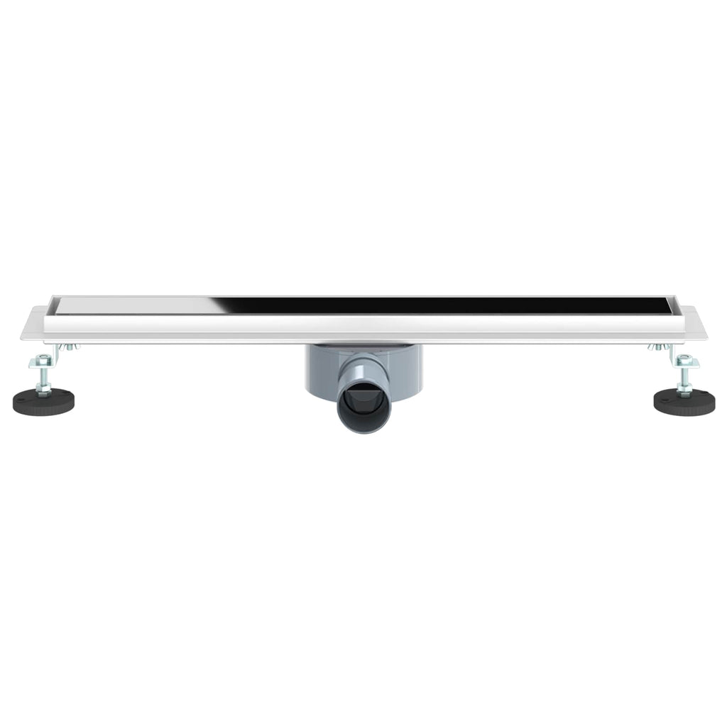 vidaXL Odpływ prysznicowy z szklaną pokrywą i syfonem 360° 60 cm