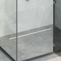 vidaXL 360° Odpływ prysznicowy z cienkim modelem Srebrny 90 cm