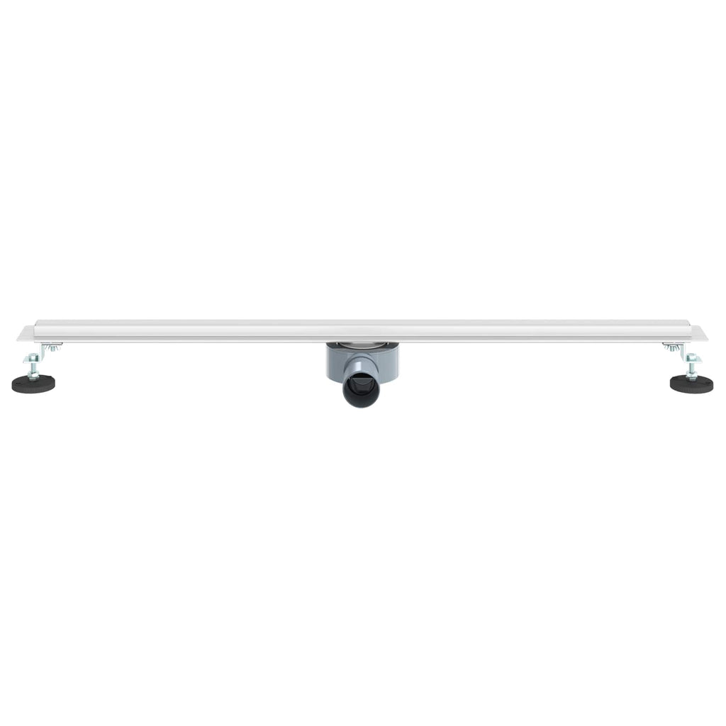 vidaXL 360° Odpływ prysznicowy z cienkim modelem Srebrny 90 cm