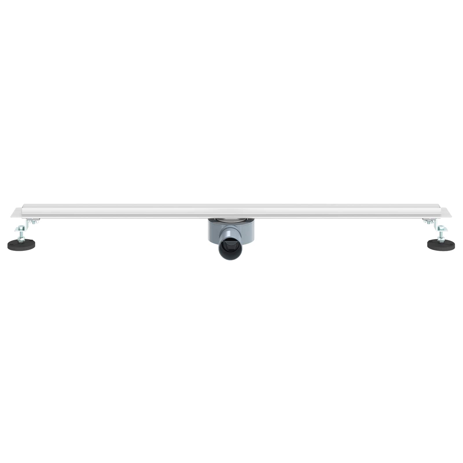 vidaXL 360° Odpływ prysznicowy z cienkim modelem Srebrny 90 cm