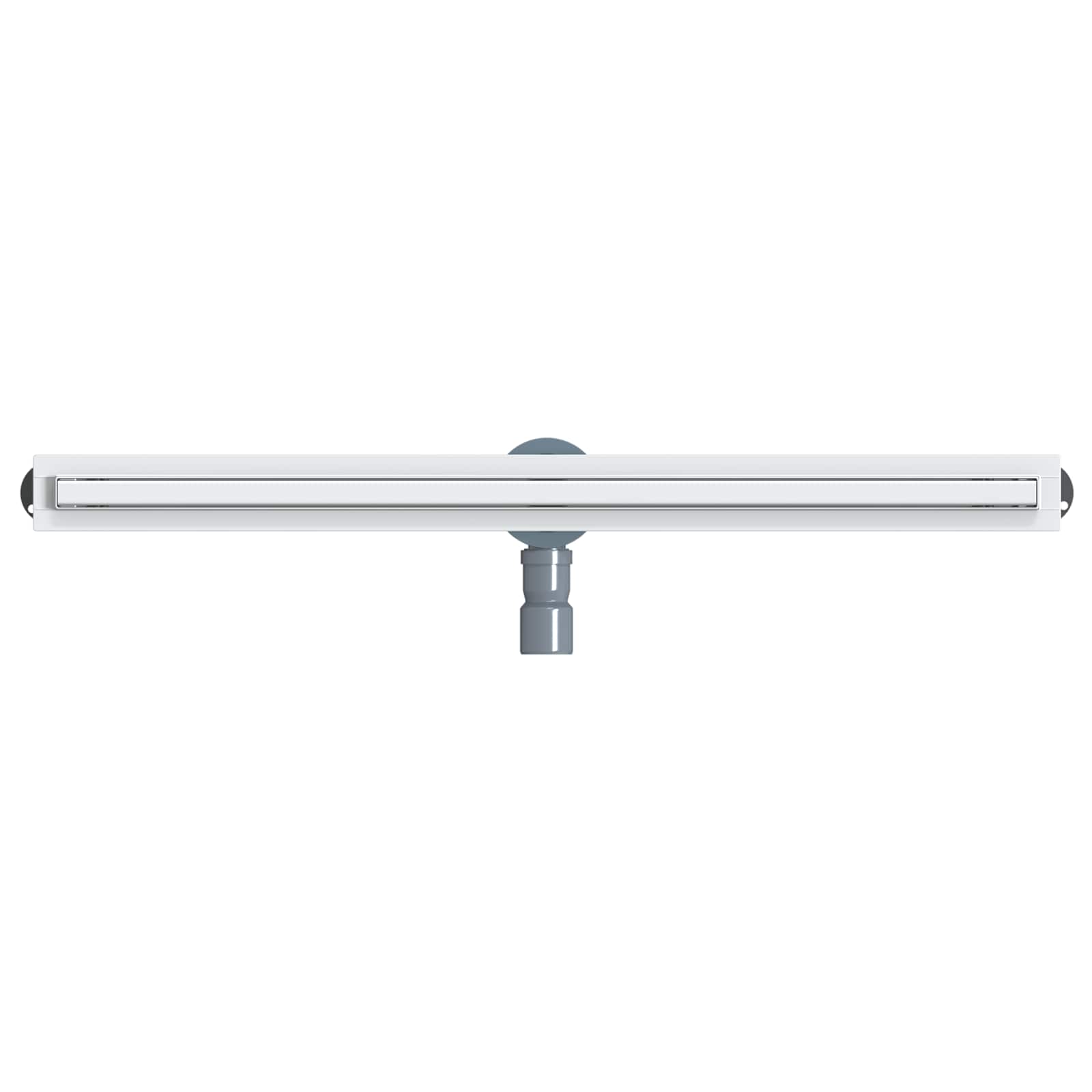vidaXL 360° Odpływ prysznicowy z cienkim modelem Srebrny 90 cm