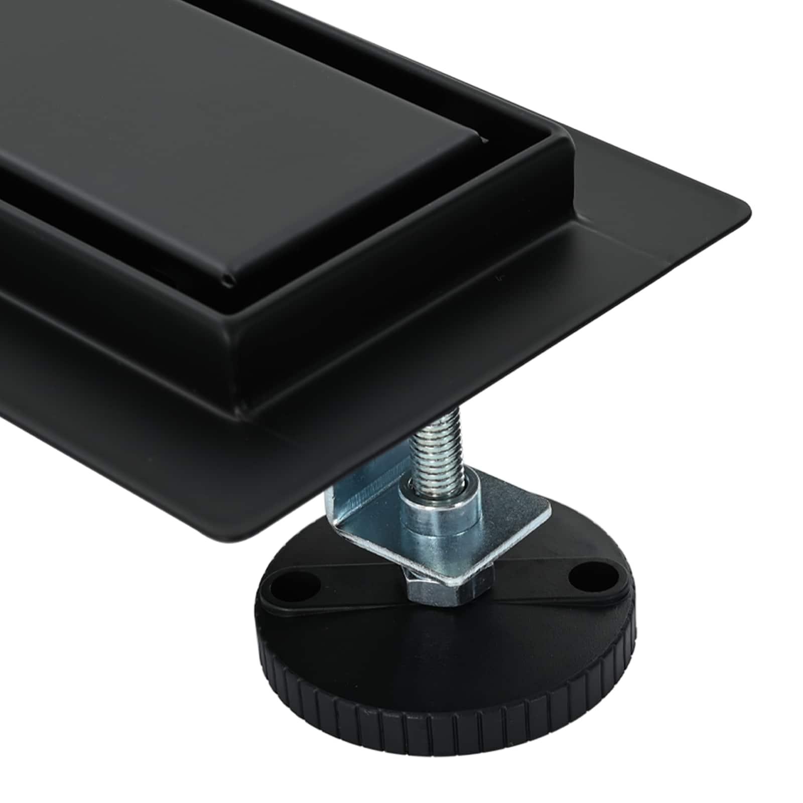 vidaXL 2 w 1 Odwodnienie prysznicowe Czarny 60 cm Stal nierdzewna 304