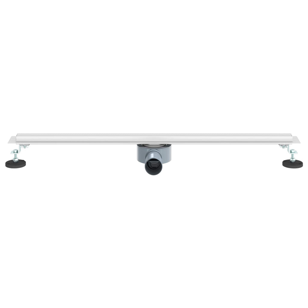 vidaXL 360° Odpływ prysznicowy z cienkim modelem Srebrny 80 cm