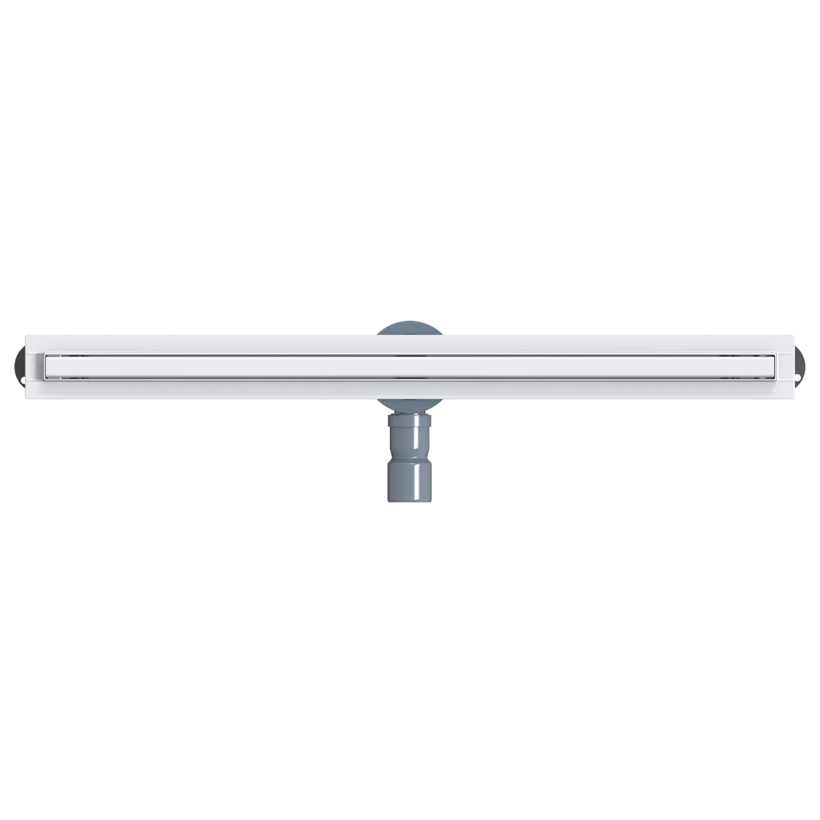 vidaXL 360° Odpływ prysznicowy z cienkim modelem Srebrny 80 cm