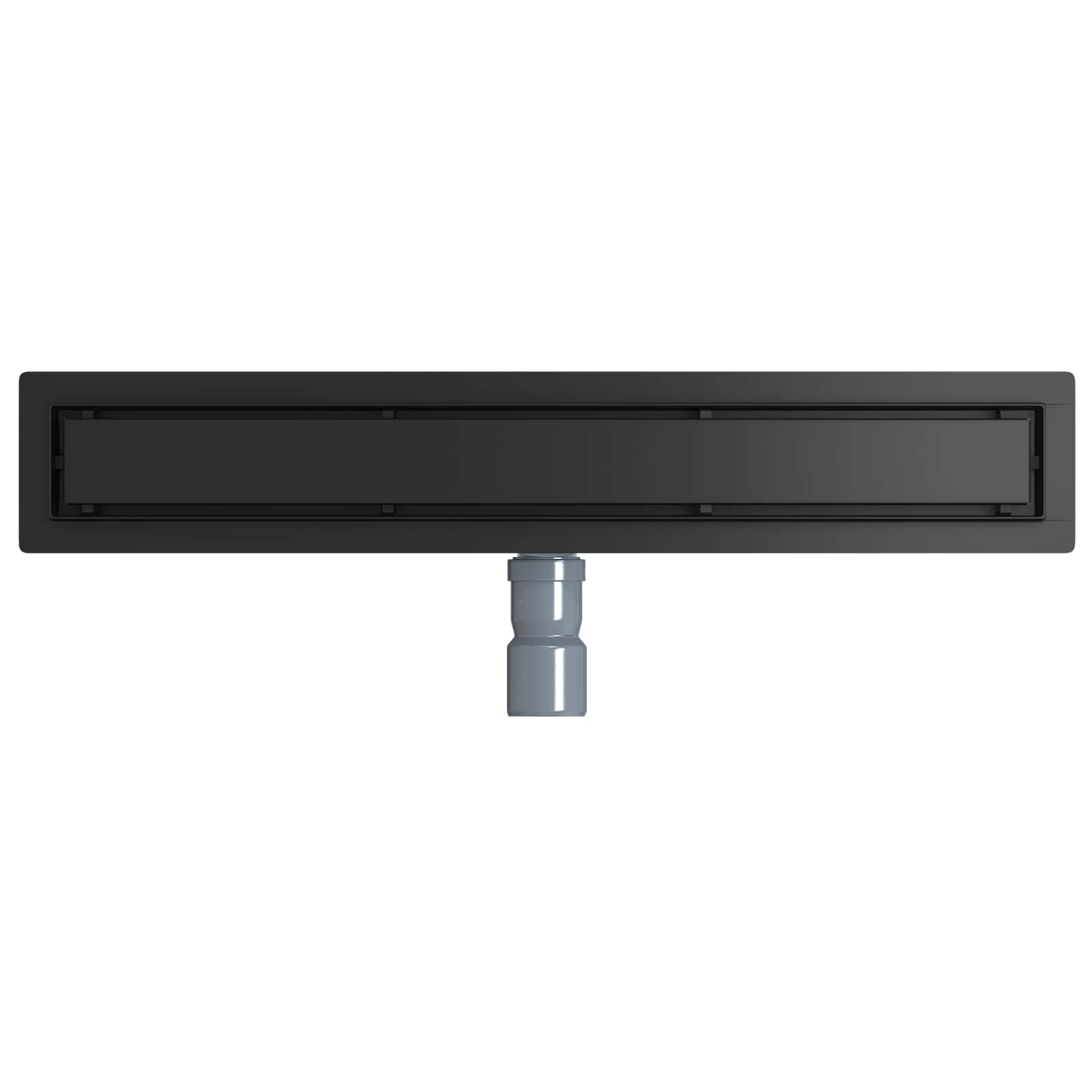 vidaXL Odpływ prysznicowy 2 w 1 z syfonem 360° Czarny 60 cm