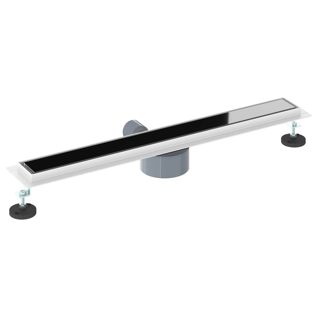 vidaXL Odpływ prysznicowy z szklaną pokrywą i syfonem 360° 70 cm