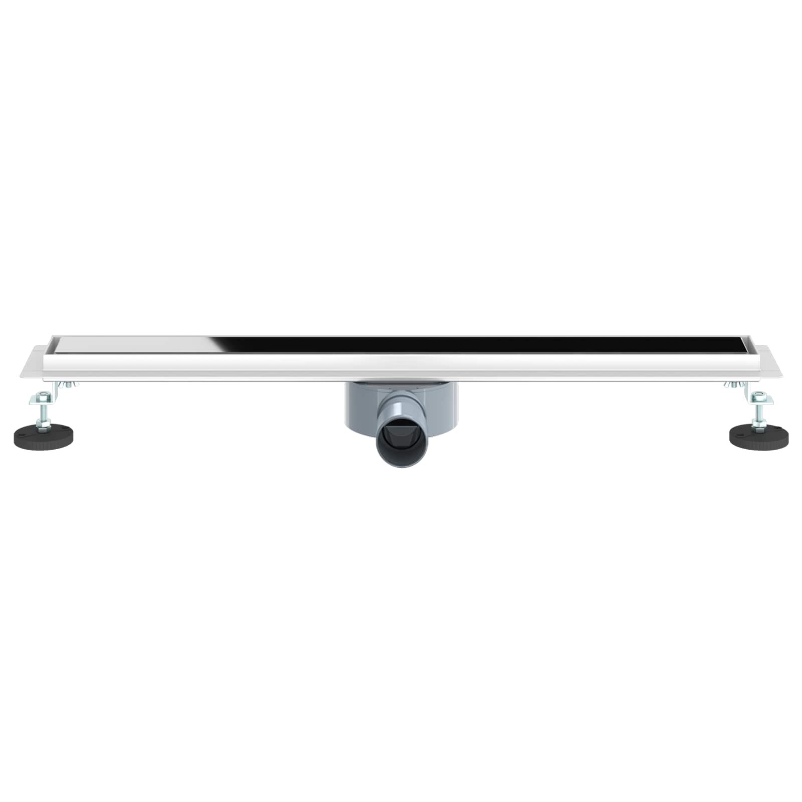 vidaXL Odpływ prysznicowy z szklaną pokrywą i syfonem 360° 70 cm