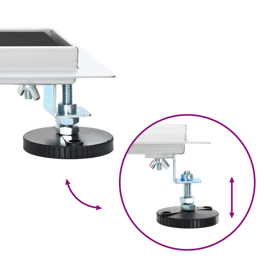 vidaXL Odwodnienie prysznicowe z osłoną szklaną Czarny 80 cm