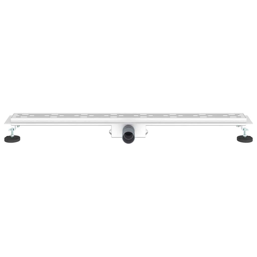 vidaXL Odwodnienie prysznicowe z designem linii Srebrny 90 cm
