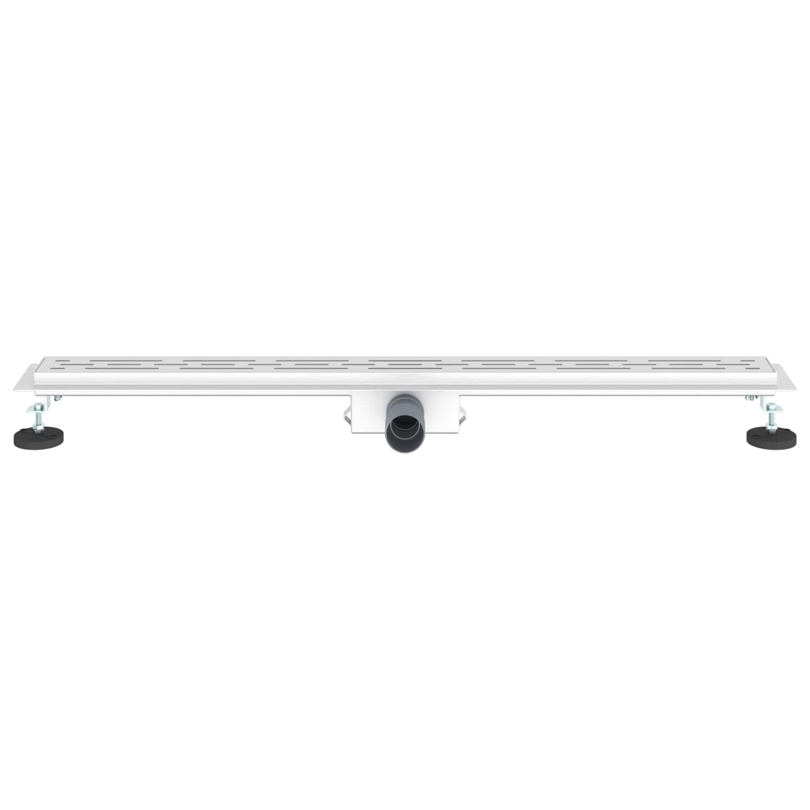 vidaXL Odwodnienie prysznicowe z designem linii Srebrny 90 cm