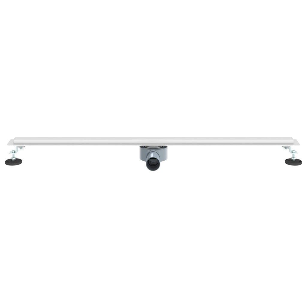 vidaXL 360° Odpływ prysznicowy z cienkim modelem Srebrny 100 cm