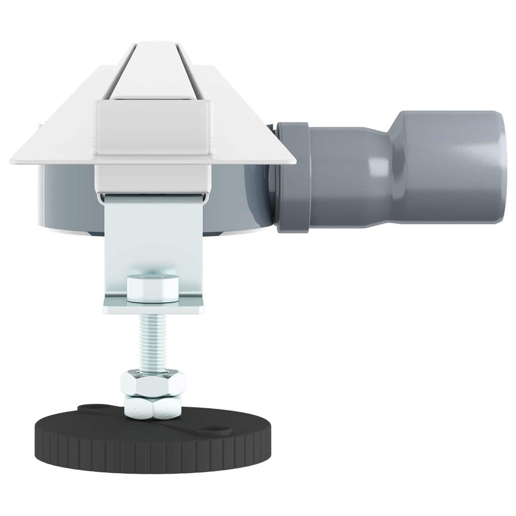 vidaXL 360° Odpływ prysznicowy z cienkim modelem Srebrny 100 cm